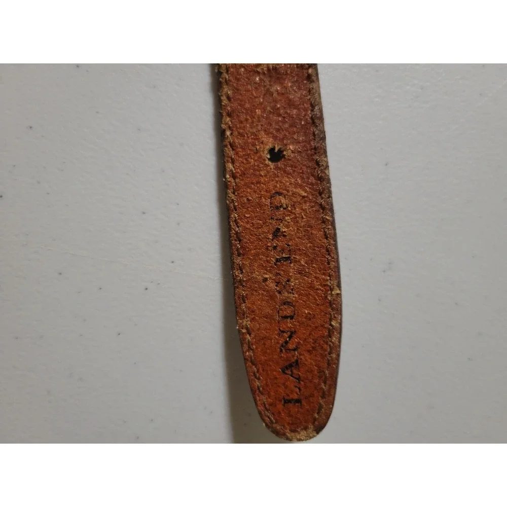 Lands End‎ Belt Woven Size 40 100cm Brass Buckle